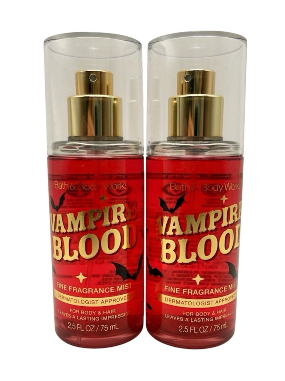 Set of 2 BBW Vampire Blood Fine Fragrance Mist Travel Size NEW